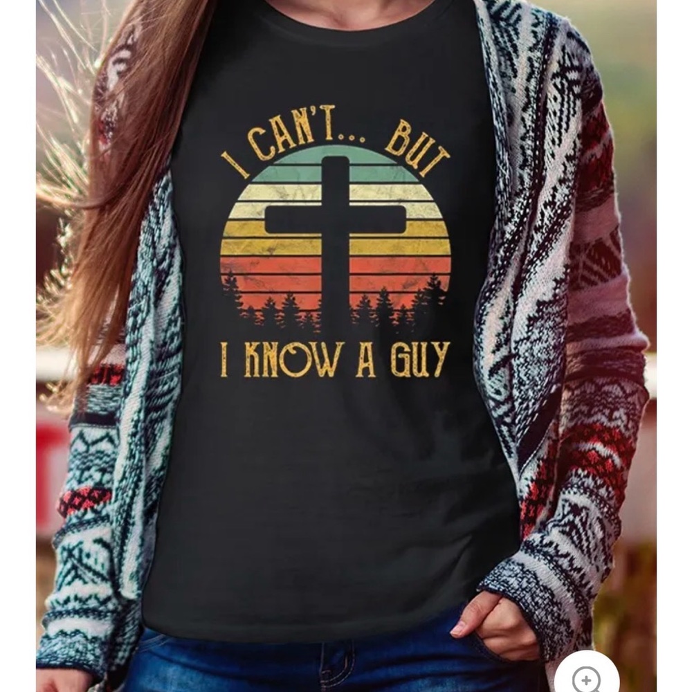 Black Graphic Christian Tee